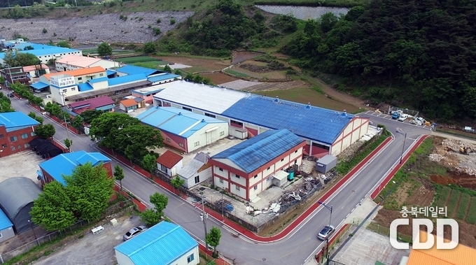  대강면 농공단지 전경