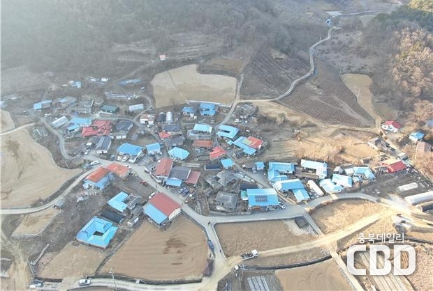 단성면 두항리 마을 전경